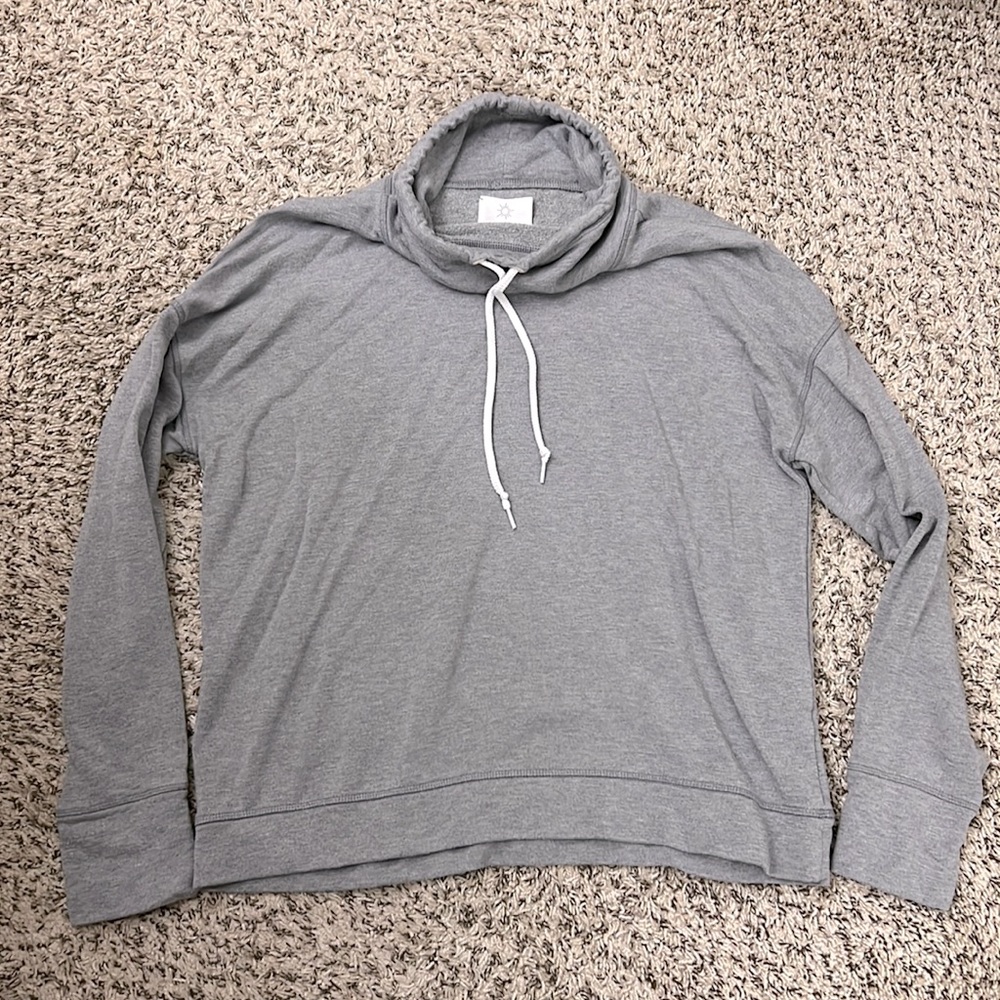 Aerie Cowl Neck Hoodie - Grey